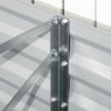 Outsunny Raised Beds for Garden, Galvanised Steel Outdoor Planters with Multi-reinforced Rods for Vegetables, Plants, Flowers and Herbs, 180 x 90 x 59 cm, Light Grey