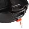 HOMCOM 32L Motorcycle Tail box Helmet Top Case Motorbike Luggage Storage Trunk Carrier Mount Rack