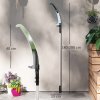 Outsunny 1.8-2.9 m Extendable Tree Pruner, Tree Lopper Long Reach Telescopic with Extendable Handle & 40 cm Saw, Lightweight Manual Pole Saw for High Branches Trimming