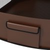 PawHut Dog Pen, Pet Playpen, Portable Foldable Dog Cat Playpen Soft Pet Cage with Storage Bag for Puppies, Rabbits, Kittens, Guinea Pigs, 114 x 89 x 59cm - Brown