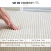 HOMCOM Storage Ottoman Bench, Corduroy Footstool with Removable Lid and Legs, 112cm Storage Chest Box for Living Room, Bedroom, Hallway