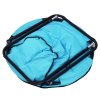 Outsunny Camping Moon Chair, Portable Folding Camping Chair for Adults with Wide Padded Oxford Seat for Outdoor Camp, Travel, Fishing, Beach, Blue