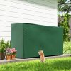 Outsunny Firewood Rack with Waterproof Cover, Heavy Duty Metal Log Store Indoors, Log Storage Holder for Outdoor Indoor Fireplace, 200 x 36 x 99 cm, Dark Green