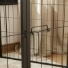 PawHut Dog Pen 6 Panels Puppy Pen Heavy Duty Pet Playpen for Indoor Outdoor for Dogs, Rabbits, Ducks 80cm High