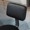 HOMCOM Beautician's Swivel Salon Chair w/ Padded Seat Back 5 Wheels Adjustable Height Salon Hairdressers Tattoo Spa Rolling Cushion Professional Black