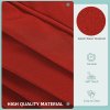 Outsunny Replacement Cushion Covers for Garden Sofa Set, Garden Rattan Sofa Cushion Polyester Cover Replacement Outdoor - No Cushion Included, Red