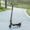 HOMCOM Folding Electric Scooter 120W E-Scooter with Three Mode LED Headlight, Warning Bell, Adjustable Height, 12km/h Maximum Speed, for Ages 7-14 Years - Black