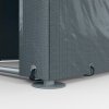Outsunny 1.6 x 2.2m Garden Storage Shed Tent, Portable Shed Shelter with Galvanised Steel Frame and Large Door, for Motorbike, Garden Tools, Bike Storage, Dark Grey