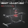 SPORTNOW Seated Leg Extension Machine, Adjustable Leg Raise Machine and Curl Machine with Plate Loaded for Hip, Lower Body and Home Gym Workout