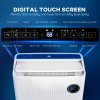 HOMCOM 16L/Day Dehumidifier with Air Purifier and HEPA Filter, UVC, Ioniser, 5.5L Water Tank, 24H Timer, for Home Damp, Condensation, Mould and Laundry Drying, White