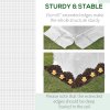 Outsunny 6 x 3 x 2m Greenhouse Replacement Cover ONLY Winter Garden Plant PE Cover for Tunnel Walk-in Greenhouse with Roll-up Windows Door Outdoor, White