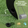 DURHAND Heavy Duty Garden Lawn Roller Push Tow Water Sand Filled 46L Equipment Manual Push Rolling Drum