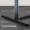 SPORTNOW Back Extension Bench Roman Chair, Hyperextension Bench with Adjustable Leg Roller for Back, Abdominal and Gluteal Training
