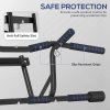 SPORTNOW Pull Up Bar Doorway with Non-Slip Multi Grips, Door Frame Chin Up Bar, Push up Stand with Anti-Fall Slot for Home Gym Upper Body Workout, Black