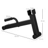 SPORTNOW Barbell Jack, Deadlift Jack with Non-Slip Handle and Plastic Padding, Easy Loading and Unloading 200kg Barbell Plates, for Home Gym, Deadlifting Weight Training