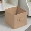 HOMCOM Freestanding 6 Cube Storage Cabinet Unit w/ 3 Fabric Drawers Handles Home Office Organisation Shelves Furniture