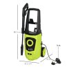 DURHAND 1800W High Pressure Washer, 150 Bar Pressure, 510 L/h Flow, High-Performance Portable Power Washer Jet Wash Cleaner with 6M Hose, Snow Foam Bottle for Garden, Car, Furniture, Green