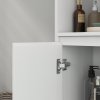 HOMCOM Narrow Bathroom Cabinet, Slim Bathroom Storage Unit with Open Compartment, Freestanding Storage Cupboard for Small Spaces, 30 x 30 x 160 cm, White