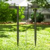 Outsunny Solar Lights Outdoor Garden Stake 8 Pack Pathway Lighting, Solar Stake Lights with Auto On/Off LED, IP44 Waterproof Plastic Outdoor Garden Lighting for Path, Patio and Landscape