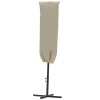 Outsunny Garden Parasol Cover, Outdoor Patio Umbrella Protector Weatherproof Garden Patio with Rod, Zipper for 2-4m Parasol, 60 x 160cm, Khaki