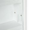 HOMCOM 5-Tier Wall Mounted Display Cabinet, Display Case with 4 Adjustable Shelves, Glass Doors for Home Office Ornaments 60x80cm