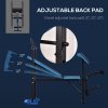 HOMCOM Adjustable Weight Bench with Leg Developer Barbell Rack for Lifting and Strength Training Multifunctional Workout Station for Home Gym Fitness, Black