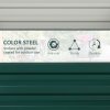 Outsunny Set of 2 Raised Garden Bed, Outdoor Planter Box with Galvanised Steel Frame for Growing Vegetables, Flowers and Herbs, 60 x 60 x 30.5 cm, Green