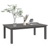 Outsunny Aluminium Outdoor Coffee Table, Rectangular Patio Side Table with Slat Tabletop for Indoor, Garden, Balcony, 100cm x 60 cm, Brown