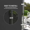 Outsunny Gazebo Side Panel, Canopy Sidewall Panel with 4 Mesh Bags and 2 Storage Pockets for 3 x 3 m Straight Leg Pop Up Gazebos, 1 Pack Sidewall Only, Black