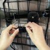 PawHut Dog Guard for SUVs, Vehicles, Vans, Car Barrier with Adjustable Width, Foldable Headrest, Mesh Dog Guard for Travel, Black
