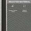 Outsunny Decorative Garden Partition Screen with Lockable Wheels, 6FT Portable Privacy Screen, Single Freestanding Metal Room Divider Panel for Garden Hot Tub Deck Pool, Dark Grey