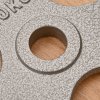HOMCOM Set of 2 Cast Iron Weight Plates for 2