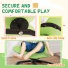 AIYAPLAY Sensory Spinning Chair for Kids, Butterfly-Shaped Swivel Chair for Balance and Coordination Training, Multi-Position Spinning Seat with Non-Slip Base, Green