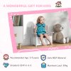 AIYAPLAY Toy Box, 2 in 1 Toy Storage Chest Kids with Lid, Large Toy Storage Organiser Bench for Bedroom, Nursery, Playroom, Pink
