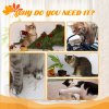 PawHut 242cm Floor to Ceiling Cat Tree for Indoor Cats with Leaves, Height Adjustable Cat Climbing Tower with Scratching Post, Anti-Slip Kit - Orange