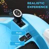 AIYAPLAY Kids Bumper Car, 360 Rotation 12V Waltz Car, Battery Powered Ride-On Toy with Remote Control, Dual Joystick, Music, USB, LED Lights, Horn, for Ages 1.5-5 Years, Blue