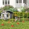 PawHut 4 Piece Agility Training Equipment for Dogs with Height Adjustable Jump Hurdle, Bag, Portable, Easy Assemble Dog Outdoor Obstacle Course for Training