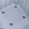 Outsunny Set of 4 26L Garden Raised Bed Elevated Patio Flower Plant Planter Box PP Vegetables Planting Container, Grey