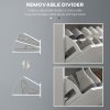 HOMCOM Shoe Storage Bench, Narrow Shoe Bench with 2 Flip Drawers, Seating Cushion and 2 Vents for 8 Pairs of Shoes for Entryway, Hallway, White
