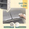 AIYAPLAY Kids Toy Storage Units, 3 Tier Toys Storage Organiser with 6 Storage Boxes, for Bedroom, Playroom, Nursery, 76 x 37 x 60cm, Grey
