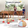 PawHut 4 Piece Dog Agility Training Equipment with 4 Adjustable Width Doors, Carry Bag, Easy to Assemble, Dog Obstacle Course for Garden, Orange