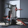 SPORTNOW Multi Gym Workout Station All-in-One Home Gym Equipment with 65kg Weight Stack, Sit Up Bench, Push Up Stand, Dip Station, for Home Gym Full Body Strength Training