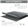 Outsunny 600D Oxford Outdoor Garden Furniture Sofa Set Cover, Waterproof Anti-UV Rattan Sun Lounger Protection Protector Cover, 200L x 73W x 35Hcm, Grey
