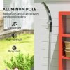 Outsunny 1.8-2.9 m Extendable Tree Pruner, Tree Lopper Long Reach Telescopic with Extendable Handle & 40 cm Saw, Lightweight Manual Pole Saw for High Branches Trimming