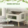 PawHut 111L Reptile Vivarium Terrarium with Tempered Glass Windows, Openable Top for Snake Lizards, Horned Frogs, Chameleons, Hamsters, Gerbils, 80 x 50 x 60cm