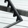 Outsunny Rattan Sun Lounger, 5-Level Adjustable Garden Lounger Recliner with Cushion and Headrest, Outdoor Reclining Sunbed, Steel Frame Garden Chair for Patio, Beach, Terrace, Dark Grey