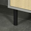 kleankin Tall Bathroom Cabinet, Free Standing Bathroom Storage Cabinet Cupboard with Door and Adjustable Shelves for Kitchen, Living Room