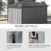 Outsunny 4 Pack Replacement Gazebo Curtains Privacy Panel for Most 3 x 3m Gazebo Canopy Pavillion Outdoor Shelter Sidewalls Accessories Light Grey