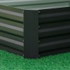 Outsunny 120 x 80cm/241L x 90.5cm Galvanised Raised Garden Bed, Metal Elevated Planter Box with Open Bottom, Outdoor Flower Pot for Growing Flowers, Herbs, Grey