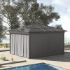 Outsunny 4 Pack Replacement Gazebo Curtains Privacy Panel for Most 3 x 3m Gazebo Canopy Pavillion Outdoor Shelter Sidewalls Accessories Light Grey